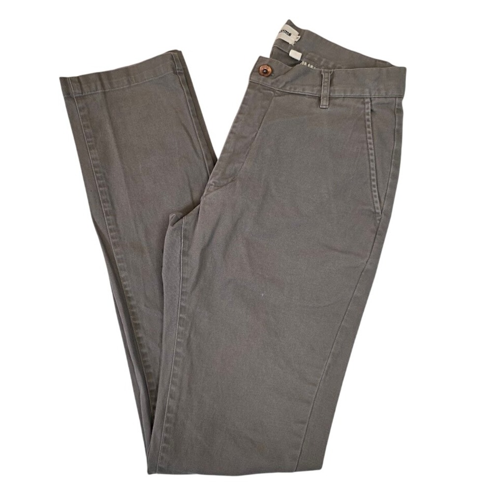 Taylor Stitch Mens 30X34 Slim Chino Pants Brown/Grey/Mud Organic Cotton Stretch